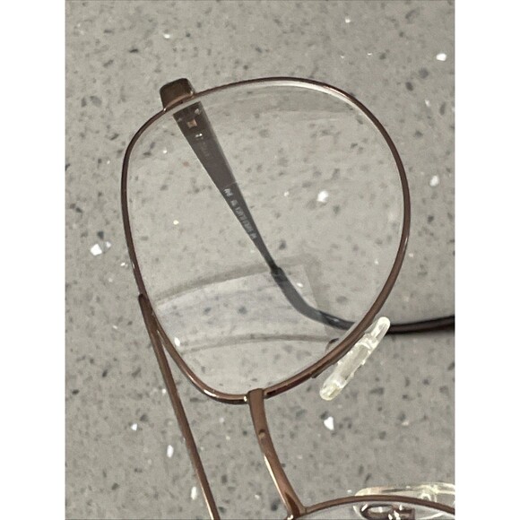 Safilo Elasta Eyeglasses Frames ONLY Italy 56-18-145 9HM 7115 Aviator Brown - Picture 14 of 14